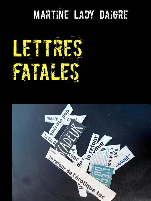Cover of Lettres fatales